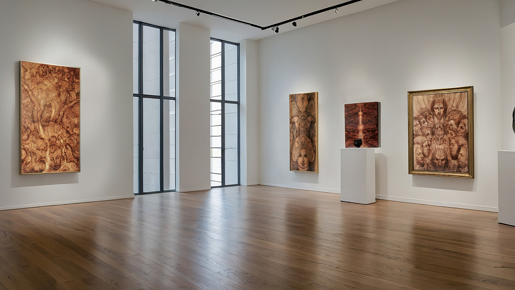 Holzmalerei-Galerie-Ausstellung-helmut-frelke-kreuzweg