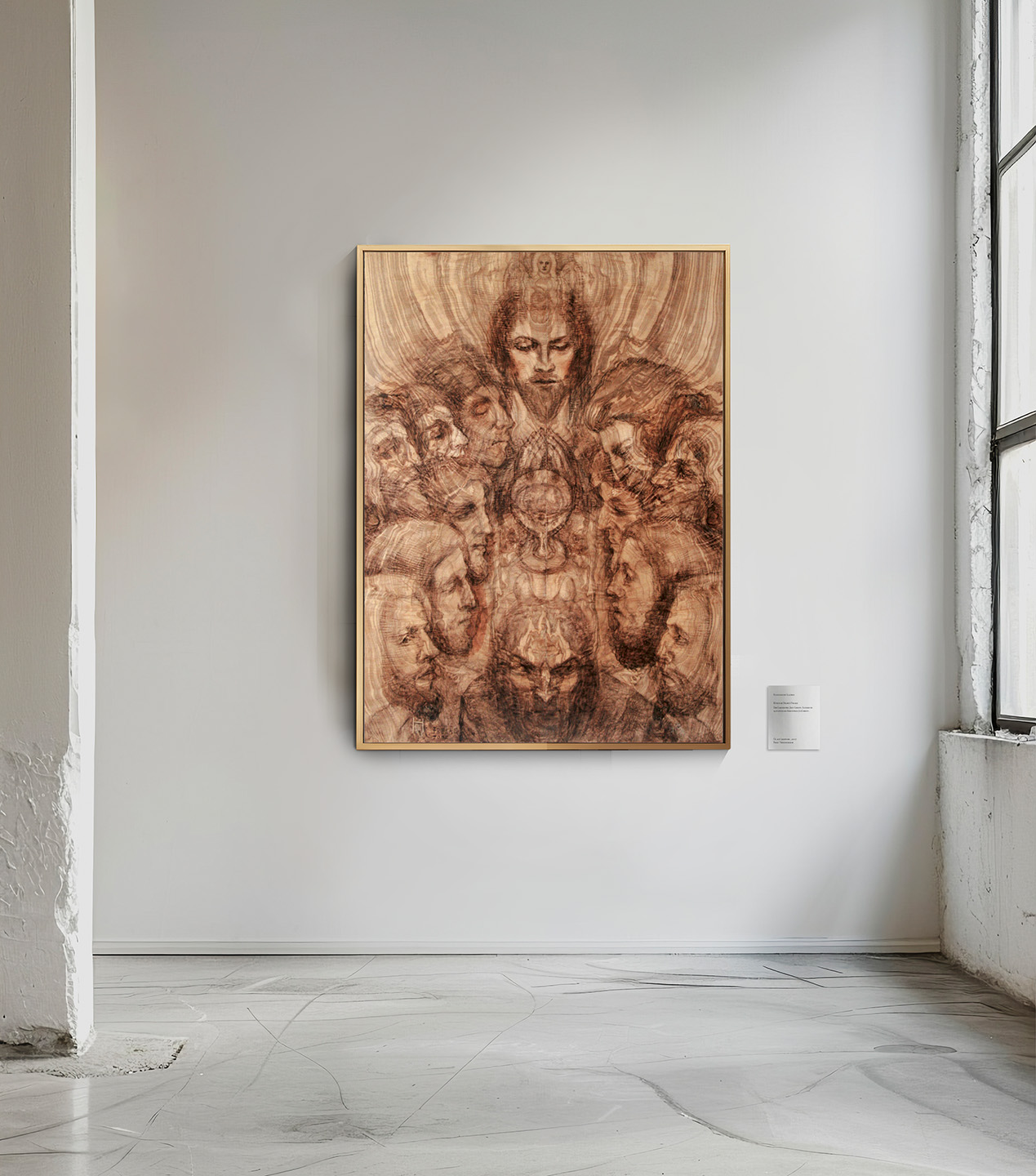 Die 12 Apostel auf Holzmalerei gemalt von Helmut Frelke